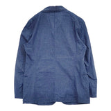 45R/45rpm インディゴハケ目シャツジャケット 定価48400円 ユニセックス size2 ジャケット ブルー レディース フォーティーファイブアールピーエム【中古】6-0322M◎