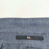 45R/45rpm インディゴハケ目シャツジャケット 定価48400円 ユニセックス size2 ジャケット ブルー レディース フォーティーファイブアールピーエム【中古】6-0322M◎