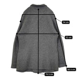 45R/45rpm フロートアルパカダブル縮絨ジャケット 定価62700円 サイズ4 ジャケット グレー レディース フォーティーファイブアールピーエム【中古】6-0122T∞