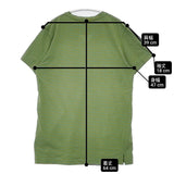 45R/45rpm アンダンテストレッチ天竺ボーダーVネックTシャツ 定価13200円 半袖Ｔシャツ カットソー ライトグリーン ライトブルー レディース フォーティーファイブアールピーエム【中古】6-0421S△