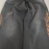 KAMIYA カミヤ Skull Flame Distressed Sweat Pants サイズS 定価48400円 G15PT076 スウェット パンツ 25AW ブラック メンズ【中古】5-1219G♪