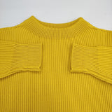 ANDERSEN-ANDERSEN フィッシャーマンセーター ウール サイズL セーター ニット イエロー メンズ アンデルセンアンデルセン【中古】6-0109T♪