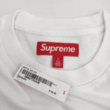 Supreme 新品タグ付き Capital S/S Top サイズL SS25KN90 刺繍ロゴ 半袖Ｔシャツ カットソー ホワイト メンズ シュプリーム【中古】5-1219S♪