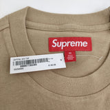 Supreme 新品タグ付き Capital S/S Top サイズM SS25KN90 刺繍ロゴ 半袖Ｔシャツ カットソー 25SS ベージュ メンズ シュプリーム【中古】5-1219S♪