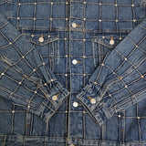 Supreme 新品タグ付き Studded Seam Denim Trucker Jacket SS25J87 サイズM デニムジャケット 25SS ブルー メンズ シュプリーム【中古】5-1219M♪