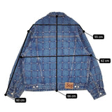 Supreme 新品タグ付き Studded Seam Denim Trucker Jacket SS25J87 サイズM デニムジャケット 25SS ブルー メンズ シュプリーム【中古】5-1219M♪