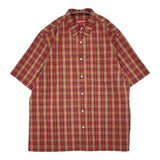 Supreme 新品タグ付き Plaid Short-Sleeve Shirt サイズXL SS25S12 チェック 半袖シャツ 25SS レッド メンズ シュプリーム【中古】5-1219S♪