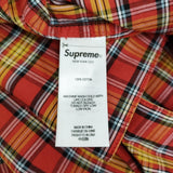 Supreme 新品タグ付き Plaid Short-Sleeve Shirt サイズXL SS25S12 チェック 半袖シャツ 25SS レッド メンズ シュプリーム【中古】5-1219S♪