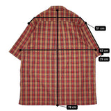 Supreme 新品タグ付き Plaid Short-Sleeve Shirt サイズXL SS25S12 チェック 半袖シャツ 25SS レッド メンズ シュプリーム【中古】5-1219S♪