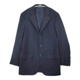 Brooks Brothers MOON イギリスファブリック ウールジャケット 35SHT テーラードジャケット ネイビー メンズ ブルックスブラザーズ【中古】6-0109T♪