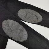 BATONER レザーエルボーパッチ BN-16FM-005 サイズ1 ウール カーディガン ブラック メンズ バトナー【中古】6-0109T♪