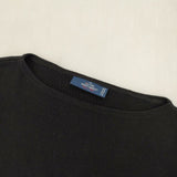 SAINT JAMES ルーズフィット サイズT4 無地 長袖Ｔシャツ カットソー ロンＴ ブラック メンズ セントジェームス【中古】6-0404M∞