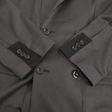 Sacai Doeskin Jacket 定価137500円 25-03632M サイズ2 ストライプ テーラードジャケット 25SS チャコールグレー メンズ サカイ【中古】5-1222M♪