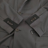 Sacai Doeskin Jacket 定価137500円 25-03632M サイズ2 ストライプ テーラードジャケット 25SS チャコールグレー メンズ サカイ【中古】5-1222M♪