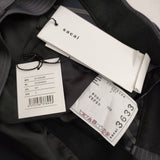 Sacai Doeskin Pants 定価121000円 25-03633M サイズ3 イカパンツ ストライプ パンツ 25SS チャコールグレー メンズ サカイ【中古】5-1222G♪