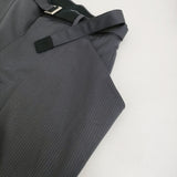 Sacai Doeskin Pants 定価121000円 25-03633M サイズ3 イカパンツ ストライプ パンツ 25SS チャコールグレー メンズ サカイ【中古】5-1222G♪