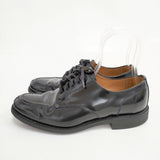 SANDERS MILITARY APRON DERBY サイズ7 11308 イングランド製 シューズ・靴 ブラック メンズ サンダース【中古】6-0420G◎