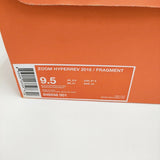 NIKE/FRAGMENT DESIGN 未使用品 ZOOM HYPERREV 2016 US9.5 27.5cm スニーカー ブラック メンズ ナイキ/フラグメントデザイン【中古】5-1222G♪