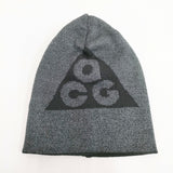 NIKE ACG 新品 リバーシブル ニット帽 帽子 ニットキャップ グレー ブラック メンズ ナイキ エーシージー【中古】6-0117T◎