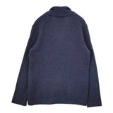 1992 by gotairiku 五大陸 オンワード樫山 サイズL ウールニット ジャケット ネイビー メンズ ゴタイリク【中古】6-0109T♪