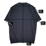 theory GORIS TEE ICB S FINE BILEN レーヨンポリエステルニット サイズM クルーネック ニット ネイビー メンズ セオリー【中古】6-0501S♪