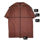 theory MILAN TEE MICRO GRID CHECK コットンニット サイズM クルーネック 半袖Ｔシャツ カットソー ブラウン メンズ セオリー【中古】6-0501S♪