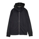 theory ジップアップ コットン LAYER ZIP HOODIE パーカー ブラック メンズ セオリー【中古】6-0404M∞