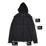 theory ジップアップ コットン LAYER ZIP HOODIE パーカー ブラック メンズ セオリー【中古】6-0404M∞