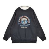 BOWWOW UNISPHERE SWEATSHIRTS 定価28600円 ダメージ加工 サイズXL スウェット ブラック メンズ バウワウ【中古】6-0109M♪