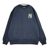 BEAMS/東洋 未使用 刺繍 ORIGINAL MLB COLLECTION SUKA CREW SWEAT EMBROIDERED 定価26400円 ヤンキース スウェット 24AW ネイビー メンズ ビームス/東洋【中古】5-1226T♪