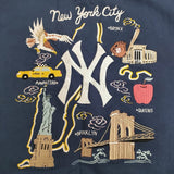 BEAMS/東洋 未使用 刺繍 ORIGINAL MLB COLLECTION SUKA CREW SWEAT EMBROIDERED 定価26400円 ヤンキース スウェット 24AW ネイビー メンズ ビームス/東洋【中古】5-1226T♪