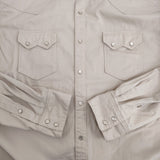 FOUNDOUR WESTERN SHIRT サイズ3 定価31900円 015FD251004 ウェスタン 長袖シャツ 25SS ベージュ メンズ ファウンダ【中古】5-1226M♪