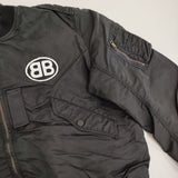 BOWWOW BOUTIQUE L-2B FLIGHT JK サイズL 定価69300円 BW242-BL2FJVV ミリタリージャケット 24AW ブラック メンズ バウワウ【中古】6-0109T♪