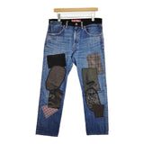 COMME des GARCONS JUNYA WATANABE MAN/Levi's パッチワーク 再構築 デニムパンツ AD2017 ブルー メンズ ジュンヤワタナベマン/リーバイス【中古】6-0326G∞