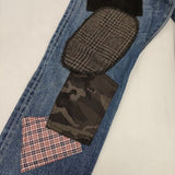 COMME des GARCONS JUNYA WATANABE MAN/Levi's パッチワーク 再構築 デニムパンツ AD2017 ブルー メンズ ジュンヤワタナベマン/リーバイス【中古】6-0326G∞