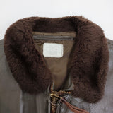 US.ARMY G-1 フライトジャケット 84年製 80年代 レザー 革 サイズ40 ミリタリージャケット ブラウン メンズ ユーエスアーミー/アメリカ軍【中古】6-0109T♪