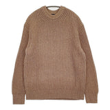 theory MARS CREW COPULA サイズM コットンアクリル クルーネック セーター ニット ベージュ メンズ セオリー【中古】6-0126T♪