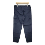 theory イージーパンツ サイズM ウール混 テーパード ストレッチ カーゴパンツ ネイビー メンズ セオリー【中古】6-0328G♪