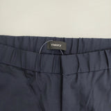 theory イージーパンツ サイズM ウール混 テーパード ストレッチ カーゴパンツ ネイビー メンズ セオリー【中古】6-0328G♪