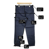 theory イージーパンツ サイズM ウール混 テーパード ストレッチ カーゴパンツ ネイビー メンズ セオリー【中古】6-0328G♪