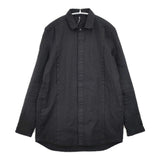 RIP VAN WINKLE Linen jersey Shirts RW-305 サイズ3 定価41800円 リネン 長袖シャツ ブラック メンズ リップヴァンウィンクル【中古】6-0328M♪