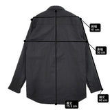 RIP VAN WINKLE Linen jersey Shirts RW-305 サイズ3 定価41800円 リネン 長袖シャツ ブラック メンズ リップヴァンウィンクル【中古】6-0328M♪
