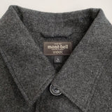 mont-bell ウール トラベルコート 2101105 サイズL 中綿 コート チャコールグレー メンズ モンベル【中古】6-0112T♪