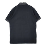 FRED PERRY FZ1440 刺繍 サイズM 半袖 ポロシャツ ブラック メンズ フレッドペリー【中古】6-0621S∞