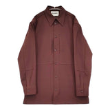 JIL SANDER ギャバジン シャツジャケット J22DL0176 定価199100円 サイズ38 長袖シャツ 23AW ブラウン系 メンズ ジルサンダー【中古】6-0106T♪