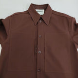 JIL SANDER ギャバジン シャツジャケット J22DL0176 定価199100円 サイズ38 長袖シャツ 23AW ブラウン系 メンズ ジルサンダー【中古】6-0106T♪