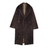 GABRIELA COLL GARMENTS NO.11 ロロピアーナ 定価405900円 S11-175 カットオフ加工 コート ブラウン レディース ガブリエラコールガーメンツ【中古】6-0109A♪