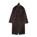 GABRIELA COLL GARMENTS NO.11 ロロピアーナ 定価405900円 S11-175 カットオフ加工 コート ブラウン レディース ガブリエラコールガーメンツ【中古】6-0109A♪