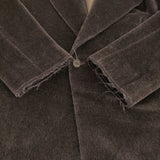GABRIELA COLL GARMENTS NO.11 ロロピアーナ 定価405900円 S11-175 カットオフ加工 コート ブラウン レディース ガブリエラコールガーメンツ【中古】6-0109A♪