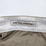 UNITED ARROWS シオタ スビン ウエポン オフィサーパンツ SLOW & 定価27940円 チノパンツ ベージュ メンズ ユナイテッドアローズ【中古】6-0215G♪